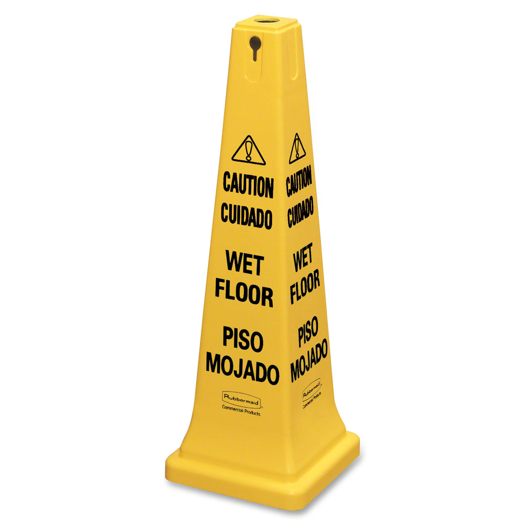 Wet Floor Yellow Safety Cone Q840689