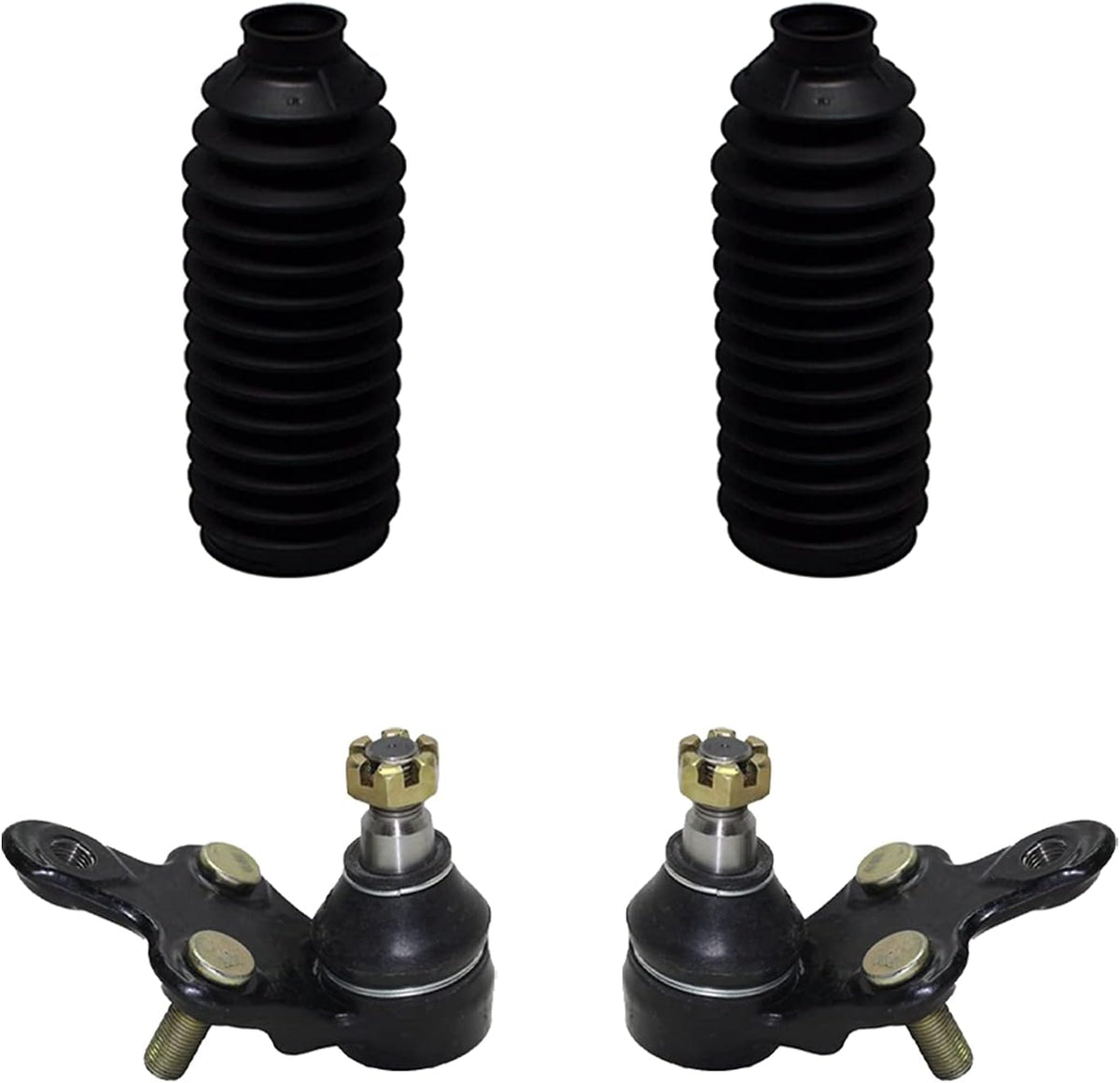 Front Lower Ball Joints + Tie Rods w/Boots + Sway Bars 10pc Set M192979
