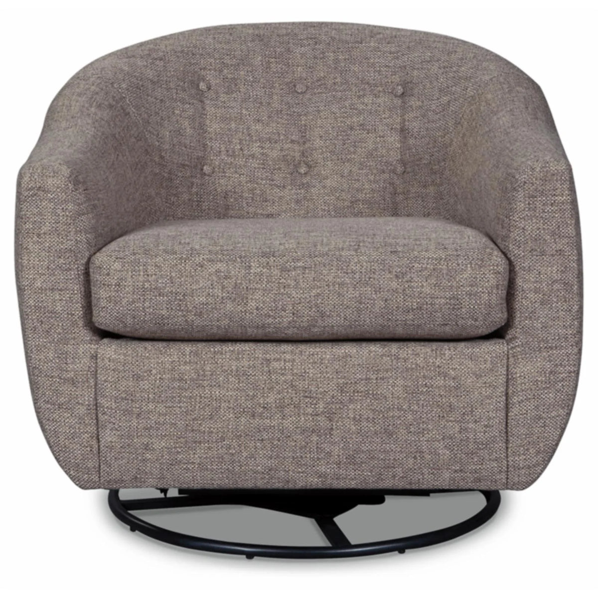 Taupe Tufted Swivel Glider A10419