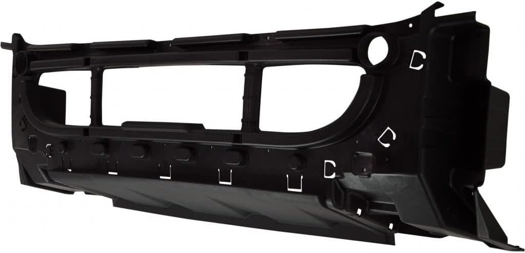 Painted Gray Front Bumper Reinforcement with Vent Hole E4262