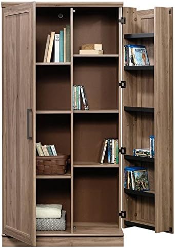 35.36 W Storage Cabinet with Door and Shelves in Salt Oak J460766