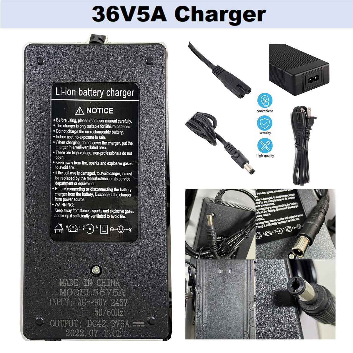 36V 20Ah Lithium Ebike Battery with 5A Fast Charger I956027