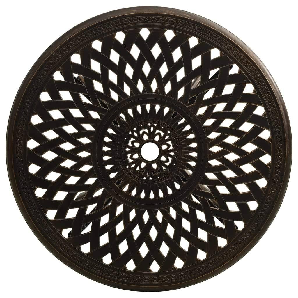 Black Cast Aluminum Garden Table B6917