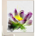 Purple Lotus Flower Canvas Art Print W3880