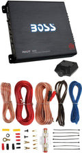 1200W 2-Channel Car Audio Amplifier with 8 Gauge Amp Kit S472