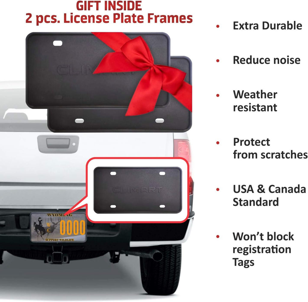 Rain Guards for Chevrolet Silverado GMC Sierra 2500HD Crew Cab, Tape-on Window Deflectors, 4pcs E95948
