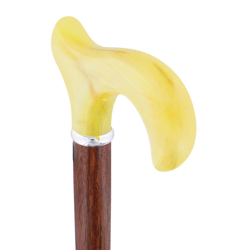 Derby Walking Cane with Genuine Rosewood Shaft and Silver Collar M344264