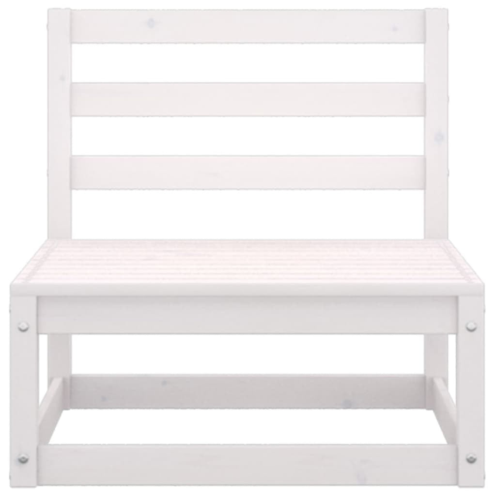 Patio Sofa Set with Anthracite Cushions White Pinewood Outdoor Furniture L717084