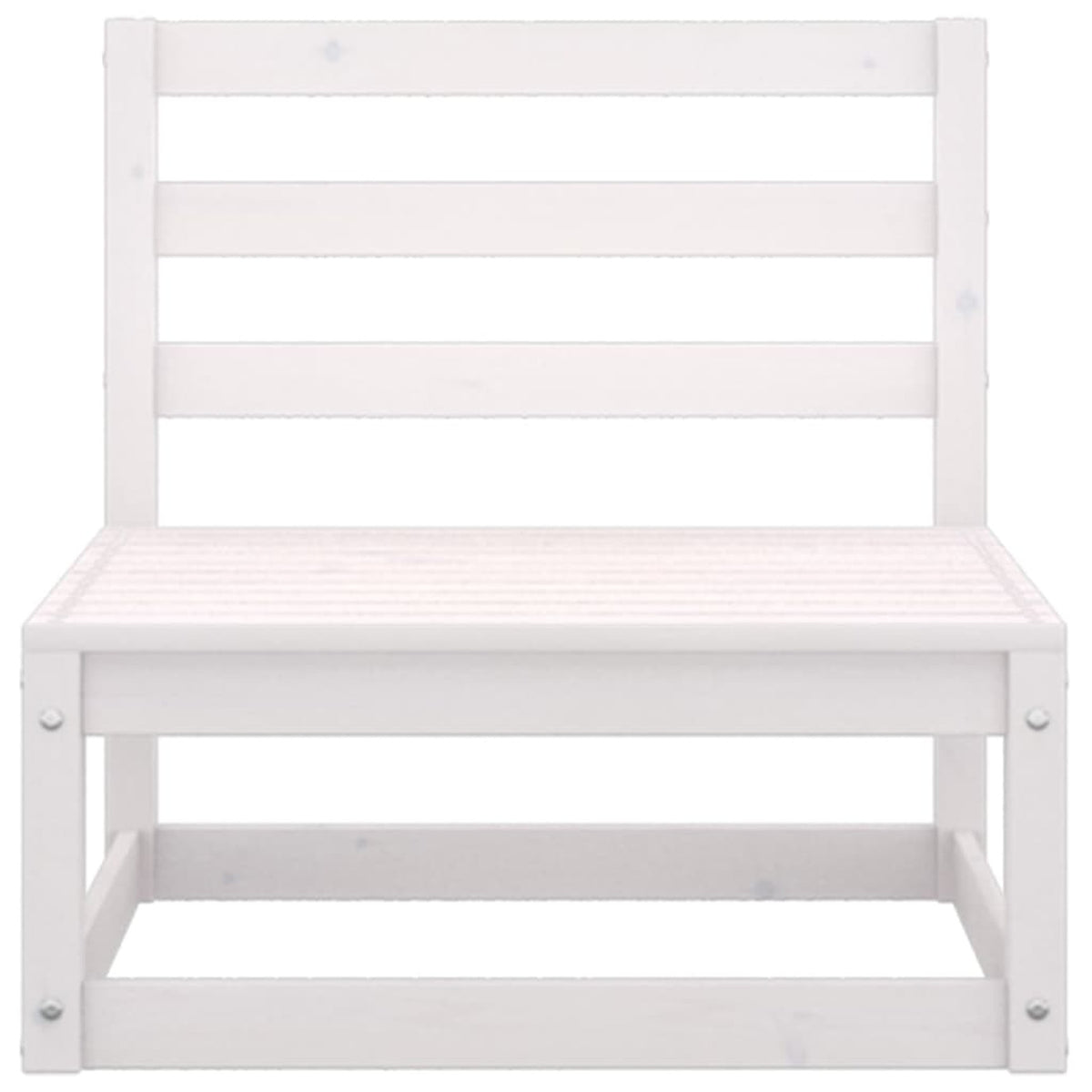 Patio Sofa Set with Anthracite Cushions White Pinewood Outdoor Furniture L717084