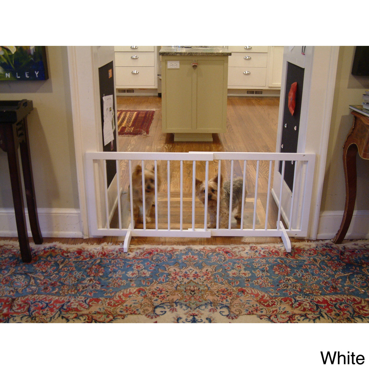 White Step Over Pet Gate T5333