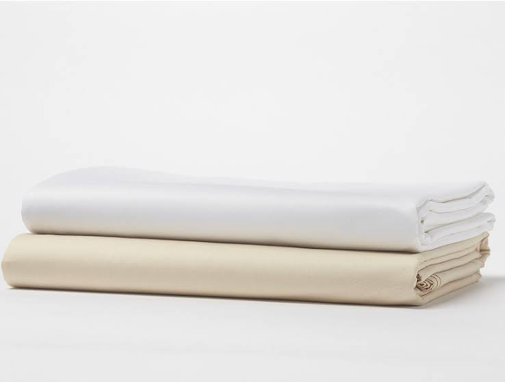 Alpine White Organic Sateen Fitted Sheet, Cal King U615