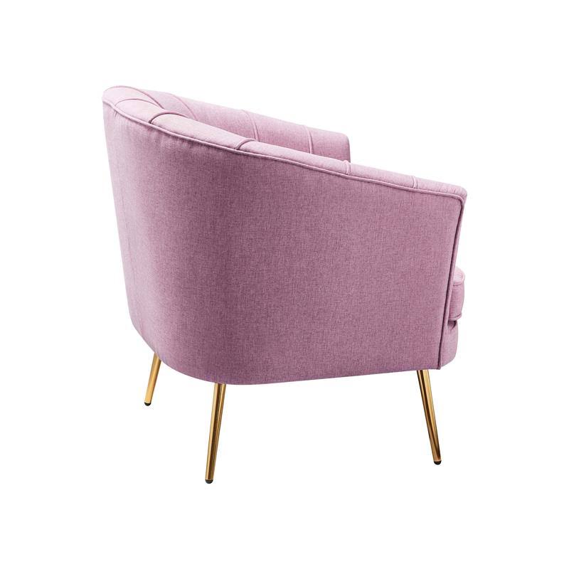 Pink Fabric Accent Chair H272896