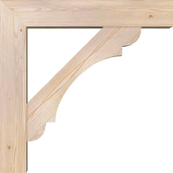 Douglas Fir Smooth Bracket with Offset Brace T580967