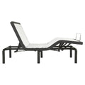 Adjustable Twin Long Metal Bed Base in Black P96680
