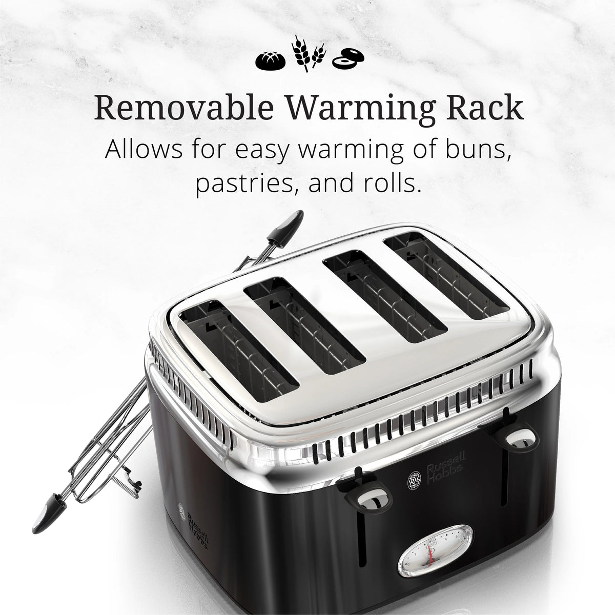 4-Slice Toaster, Black E353
