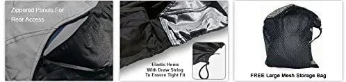 Gray/Black Trailerable Jet Ski Covers with Storage Bag O70657