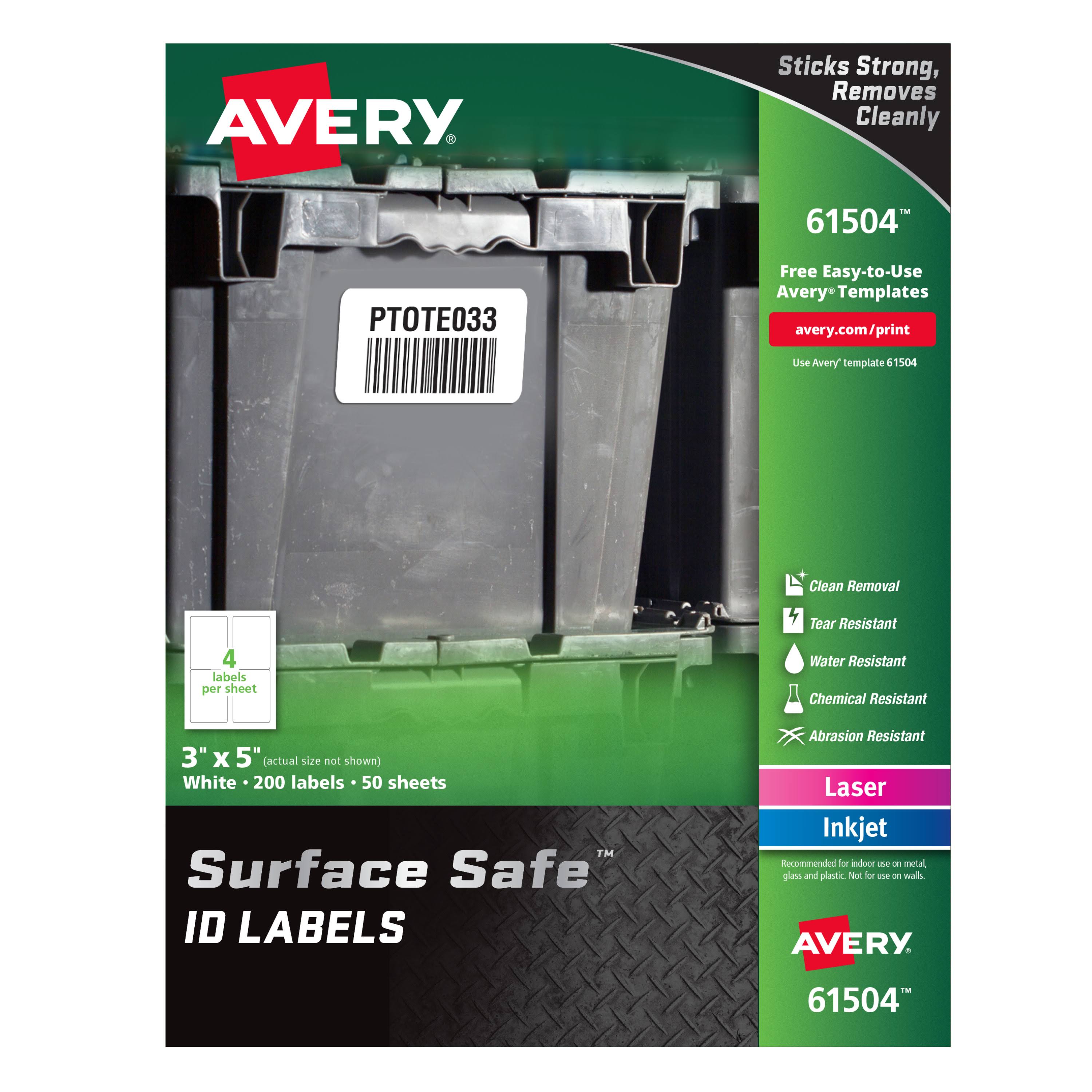 Surface Safe ID Labels R352351