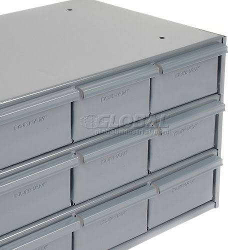 Modular 9 Drawer Steel Storage Cabinet Gray D5073