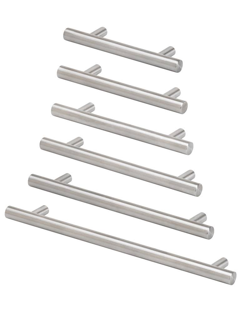 Satin Chrome Kitchen Cabinet and Drawer Pulls S893938