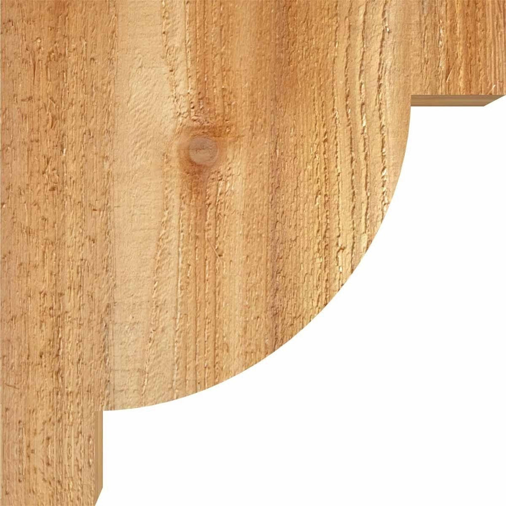 4x22W x 12x22D x 12x22H Alpine Rough Sawn Corbel, Western Red Cedar R505548