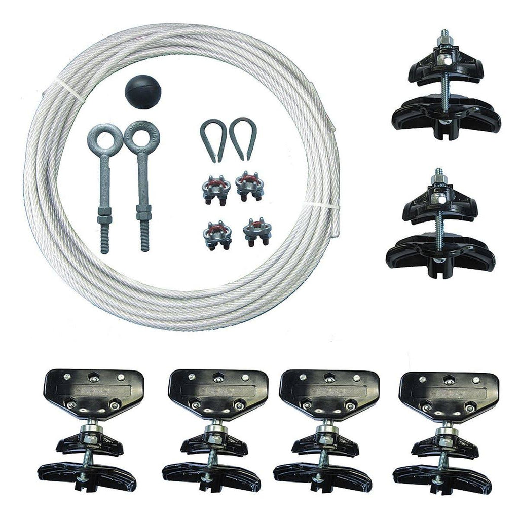 Festoon System Kit, 1/4 in Rope, L 40 ft H2251
