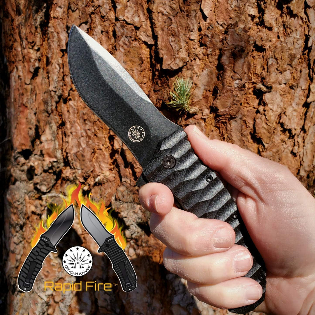 Large Folding Knife with G10 Scales Z60244