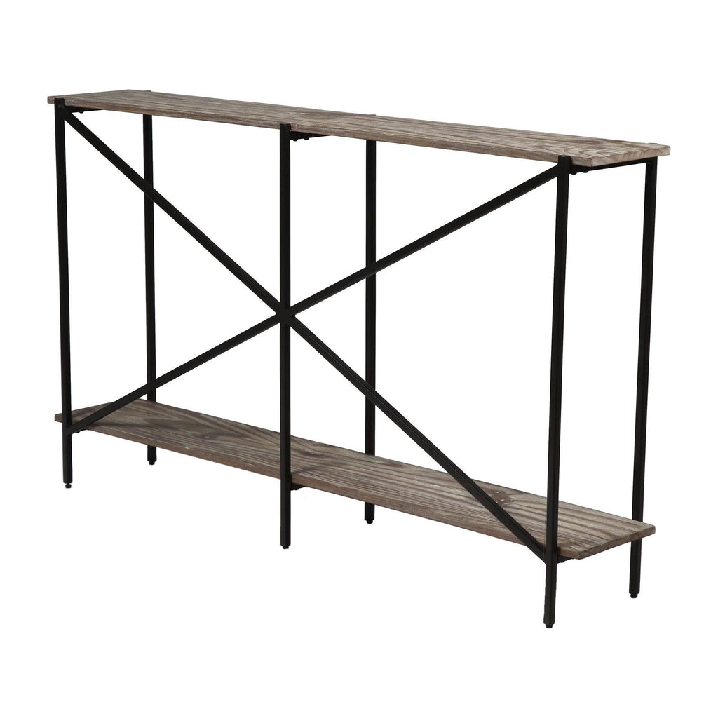 Gray Washed Solid Pine Console Table M35953