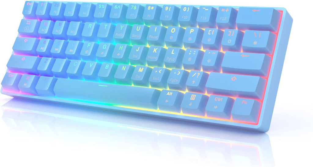 61 Keys Multi Color RGB Backlit Wired Mechanical Keyboard X86537
