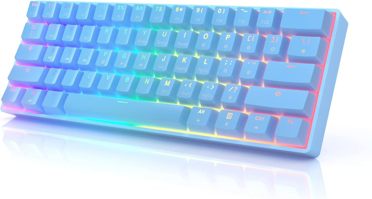 61 Keys Multi Color RGB Backlit Wired Mechanical Keyboard X86537