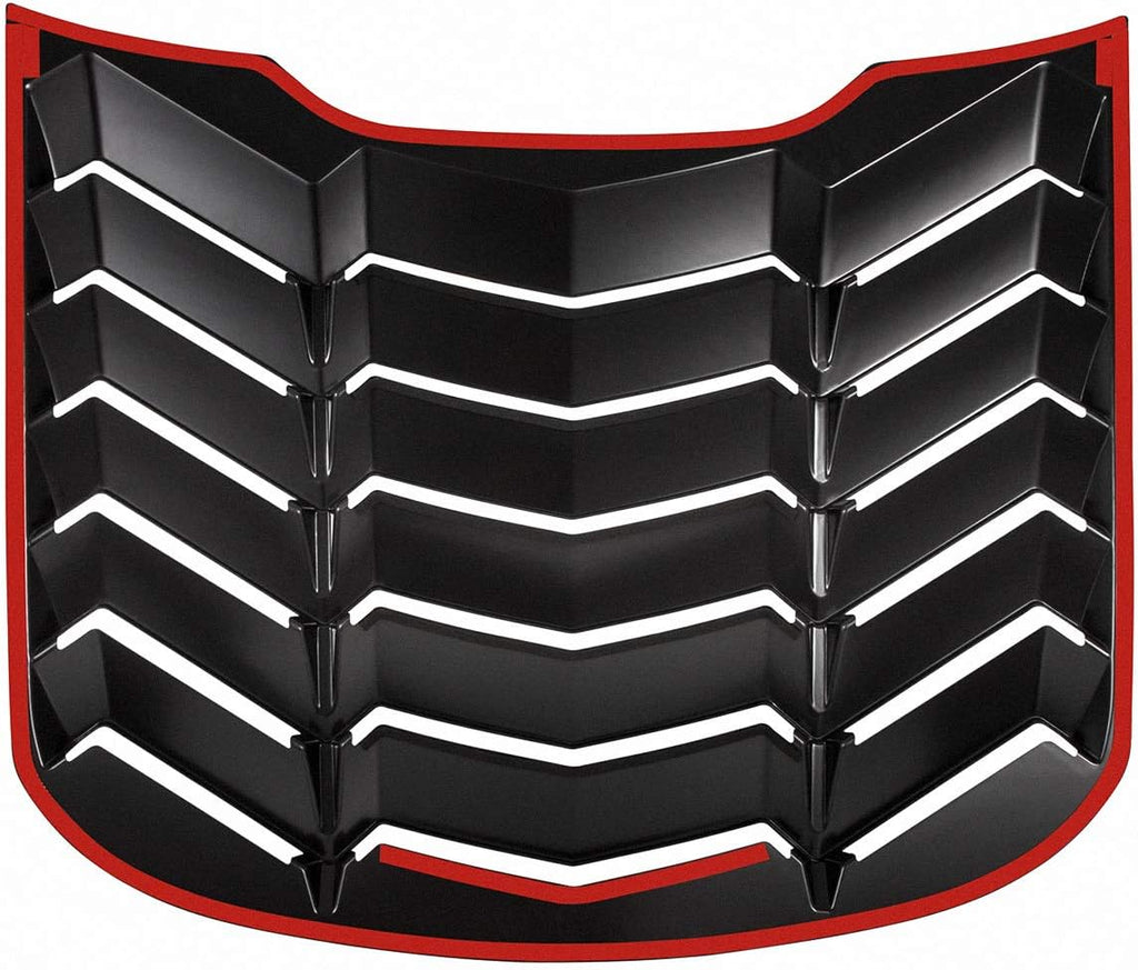 Matte Black Rear and Side Window Louvers Sun Shade Cover for Ford Mustang 2015-2020 Complete Set N4242