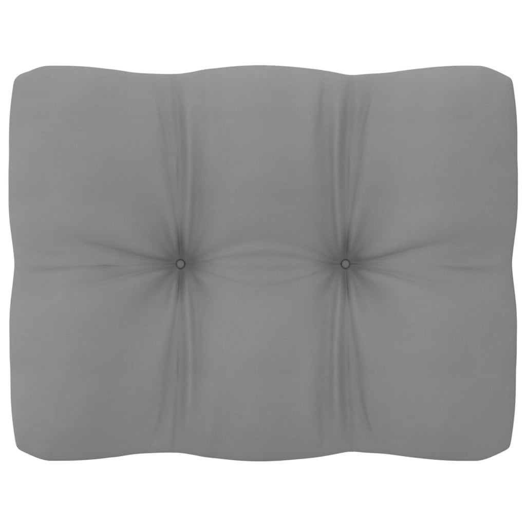 11 Piece Patio Lounge Set with Gray Cushion Pinewood Sectional Outdoor Furniture Set G412528