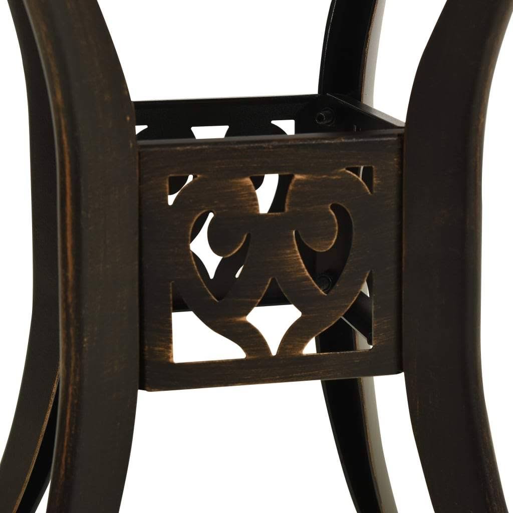 Black Cast Aluminum Garden Table B6917