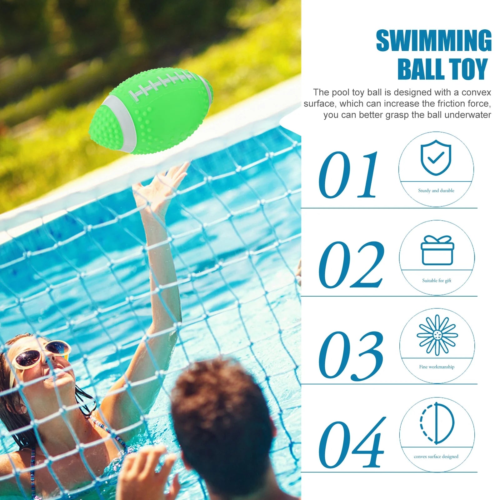 Underwater Rugby Toy Pool Ball Toy Y394