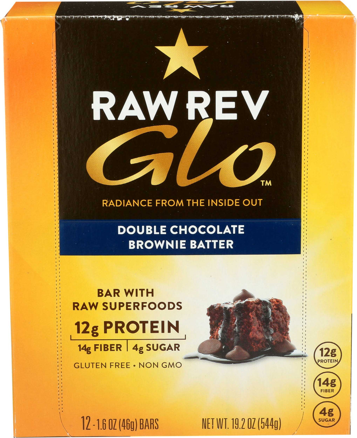 12 Pc Double Chocolate Brownie Batter Protein Bar H158