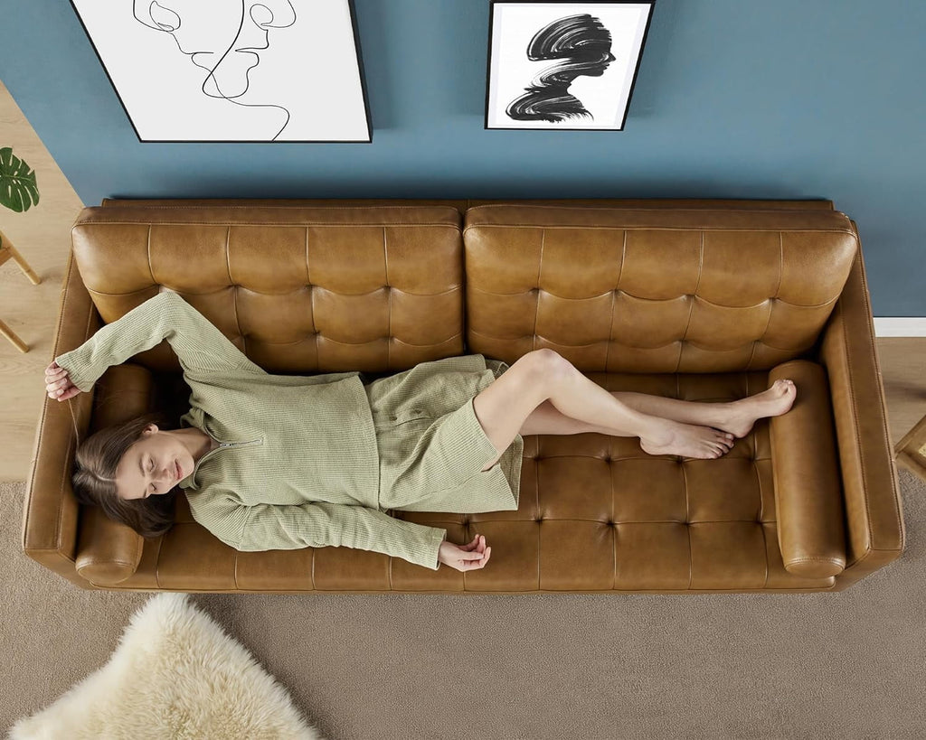 Brown Leather 2 Piece Set Sofa G620947