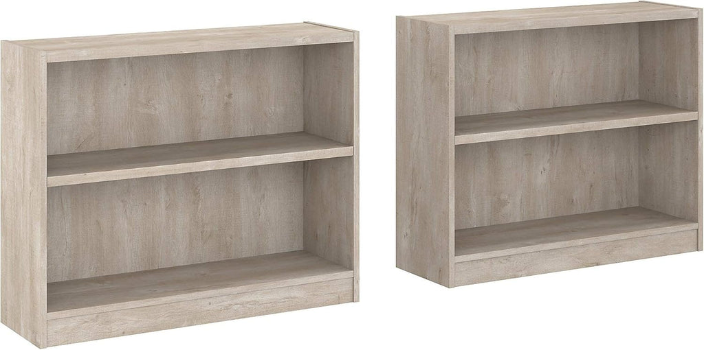 2 Shelf Bookcase Set of 2 in Royal Oak P8002