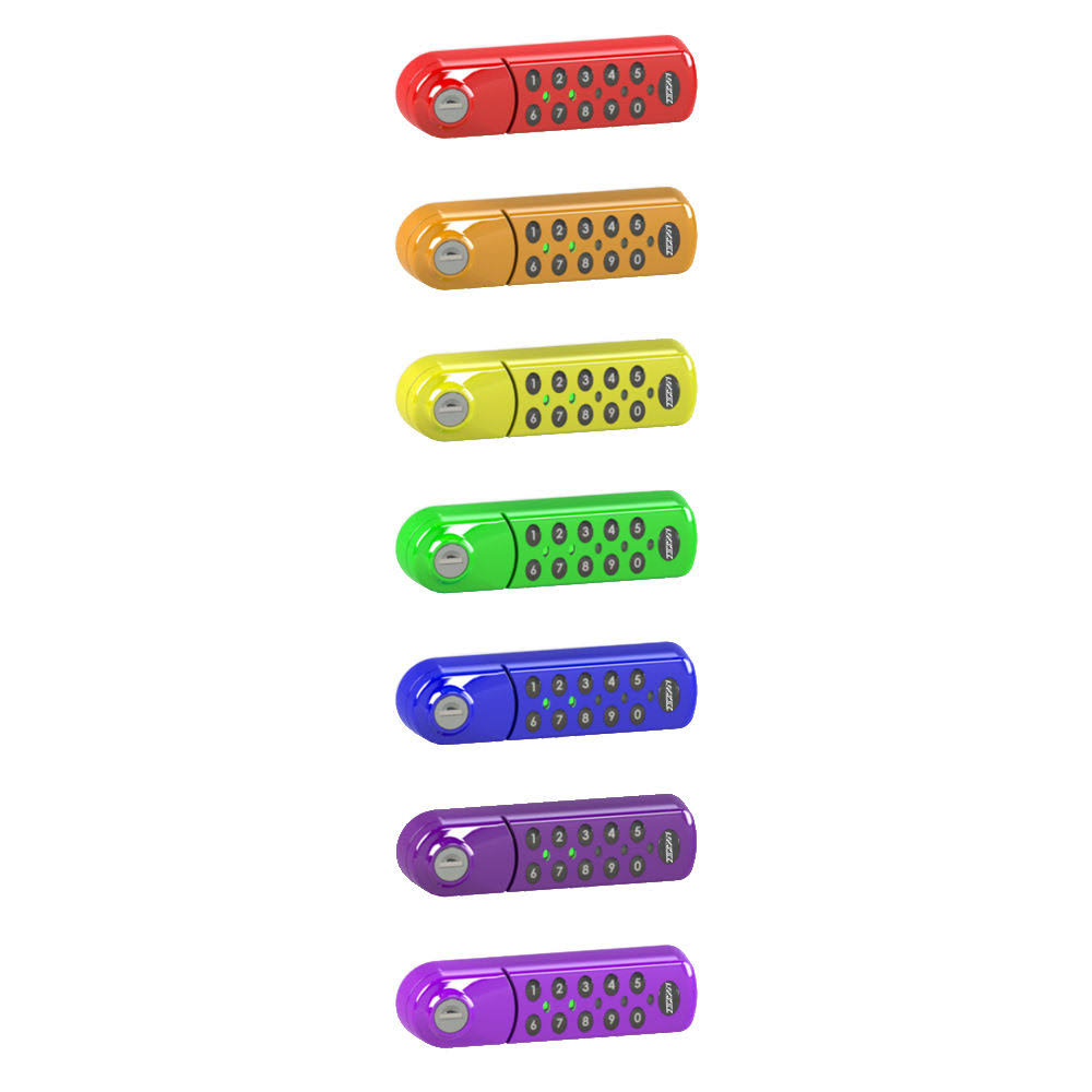 Digital Combination Cabinet & Locker Lock with Lever Handle, Silver F6657