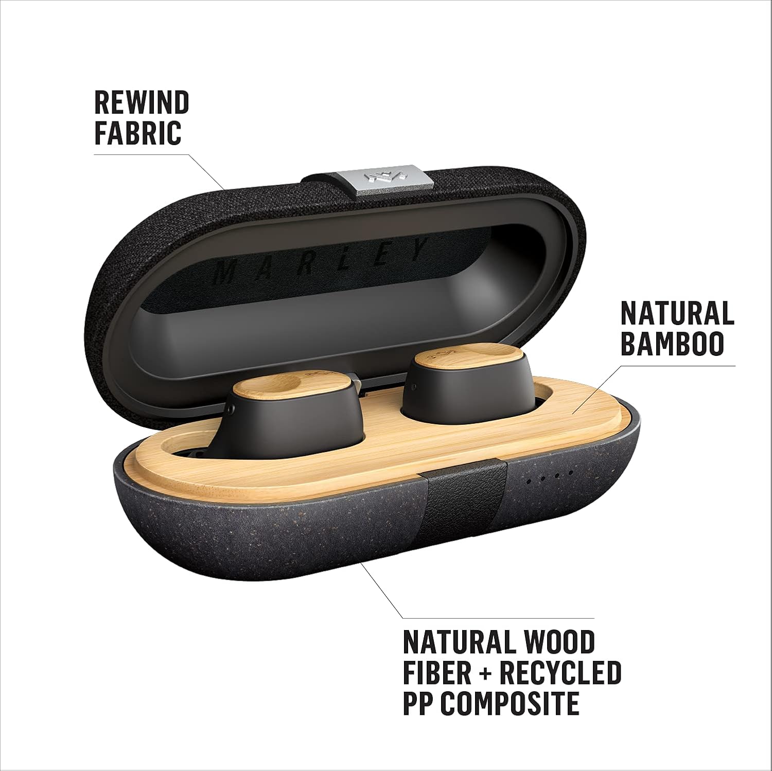 True Wireless Earbuds with Microphone, 32 Hours Total Playtime B796