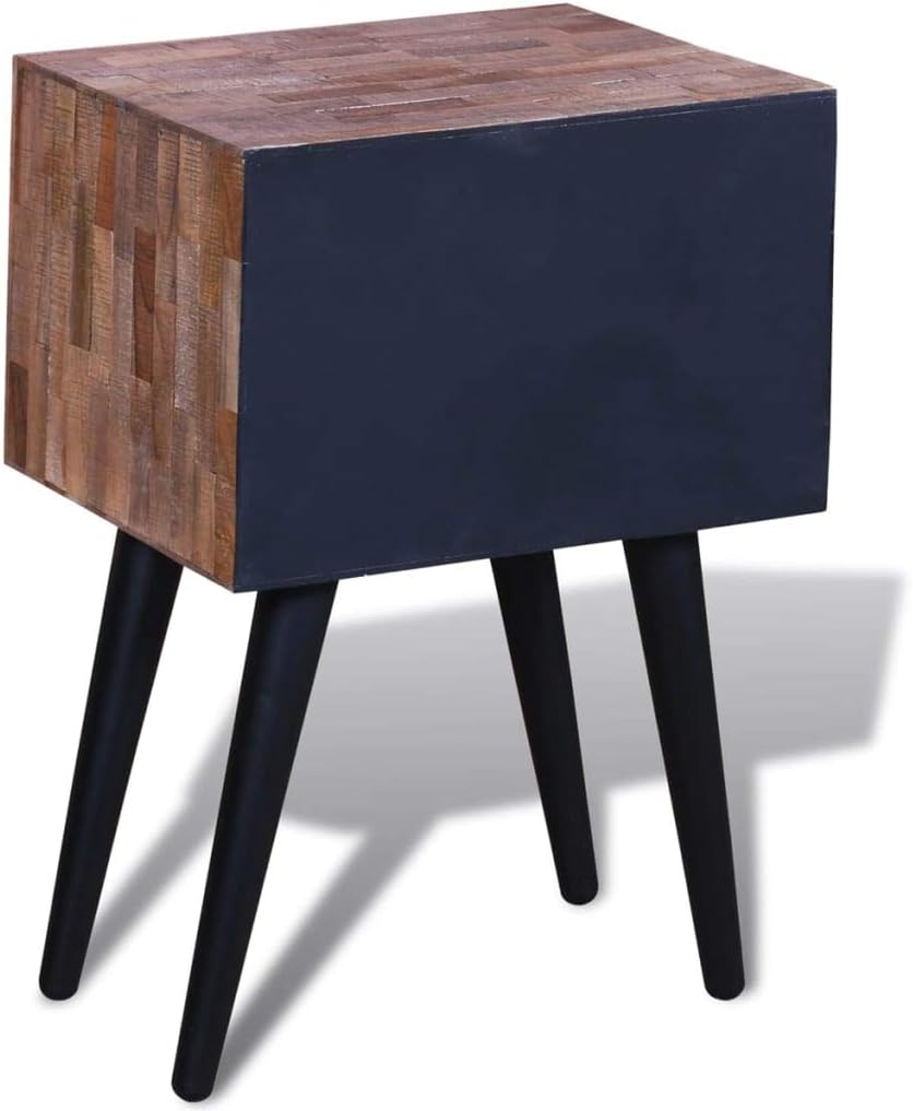 Side Cabinet with 2 Drawers Reclaimed Teak Wood F572706