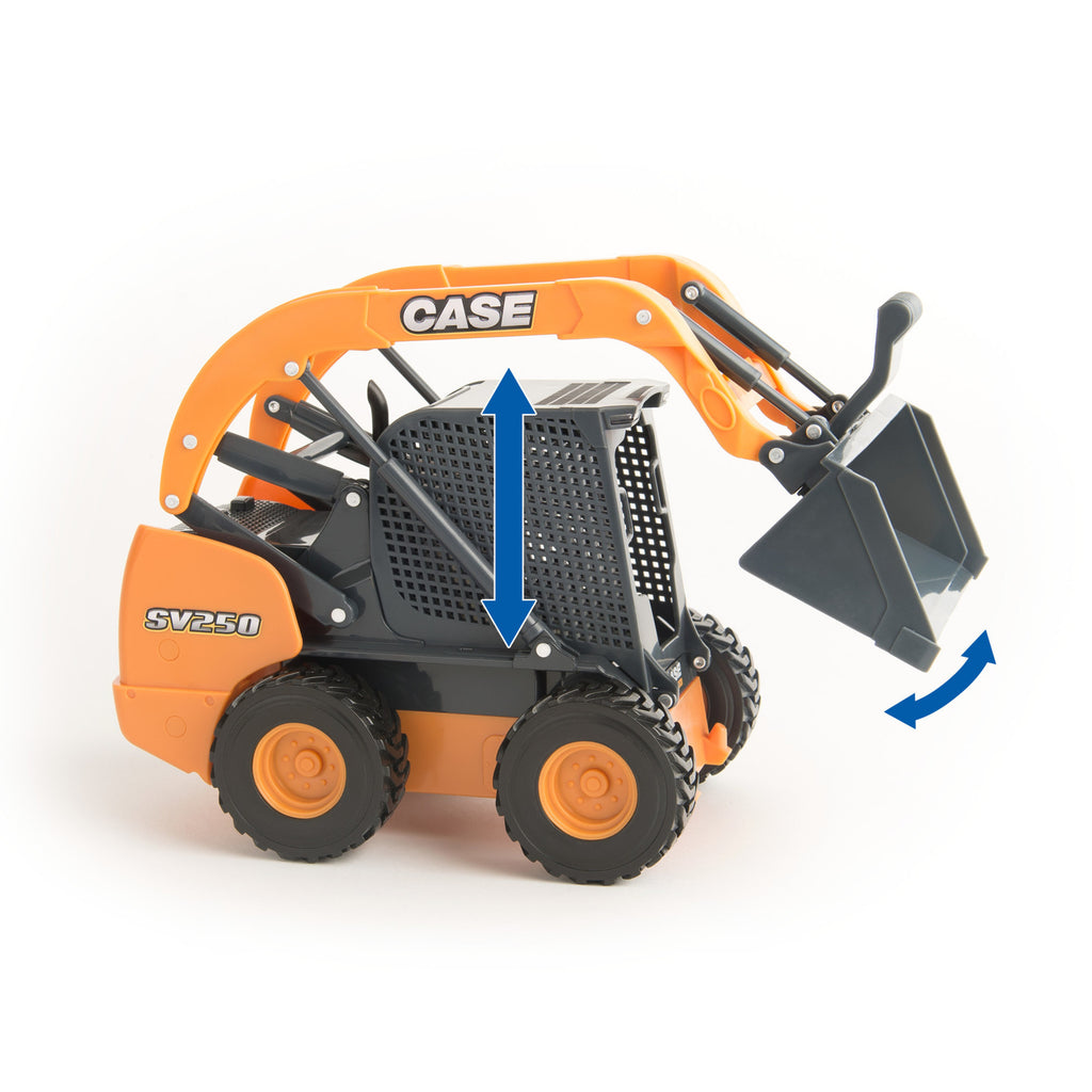 1:16 Scale Ram 3500 with Gooseneck Trailer and Case Construction SV280 Skid Steer I99584