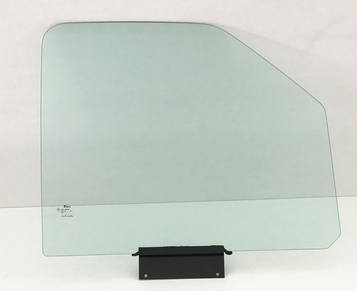 Passenger Side Front Door Window Glass Compatible with Ford Econoline Van 1992-2014 Models Pack of 2 L52205