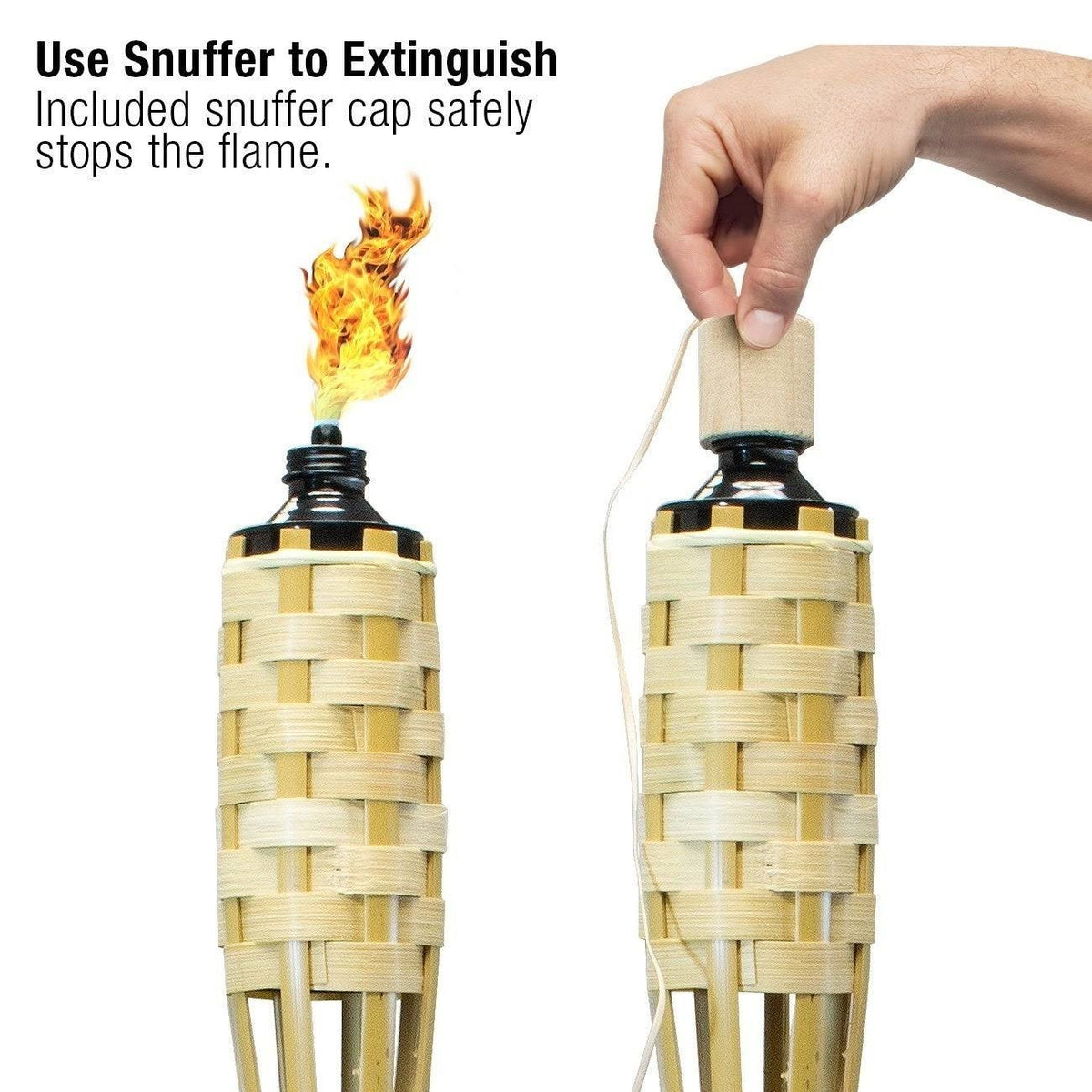 8 Bamboo Torches K434056