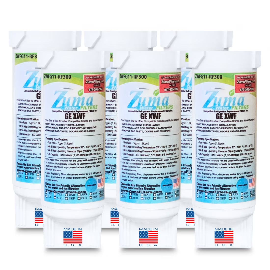 6 Pack Water and Ice Filter T281150