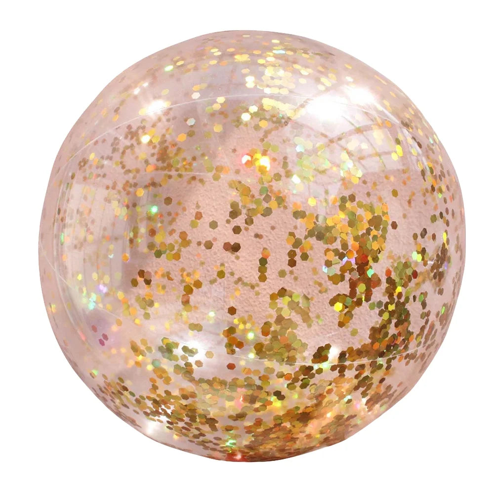 Transparent Glitter Ball Beach Balls H64320