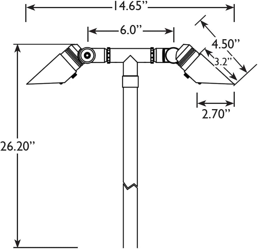 Cast Brass 12V Adjustable Path Light E745142