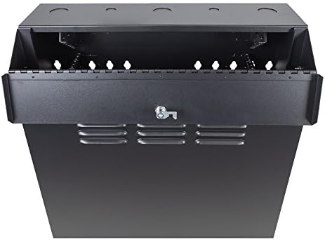 Black 5U Vertical Wall Mount Enclosure Cabinet X1326