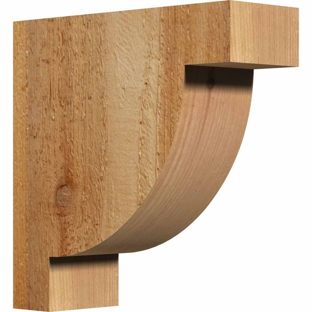 4x22W x 12x22D x 12x22H Alpine Rough Sawn Corbel, Western Red Cedar R505548