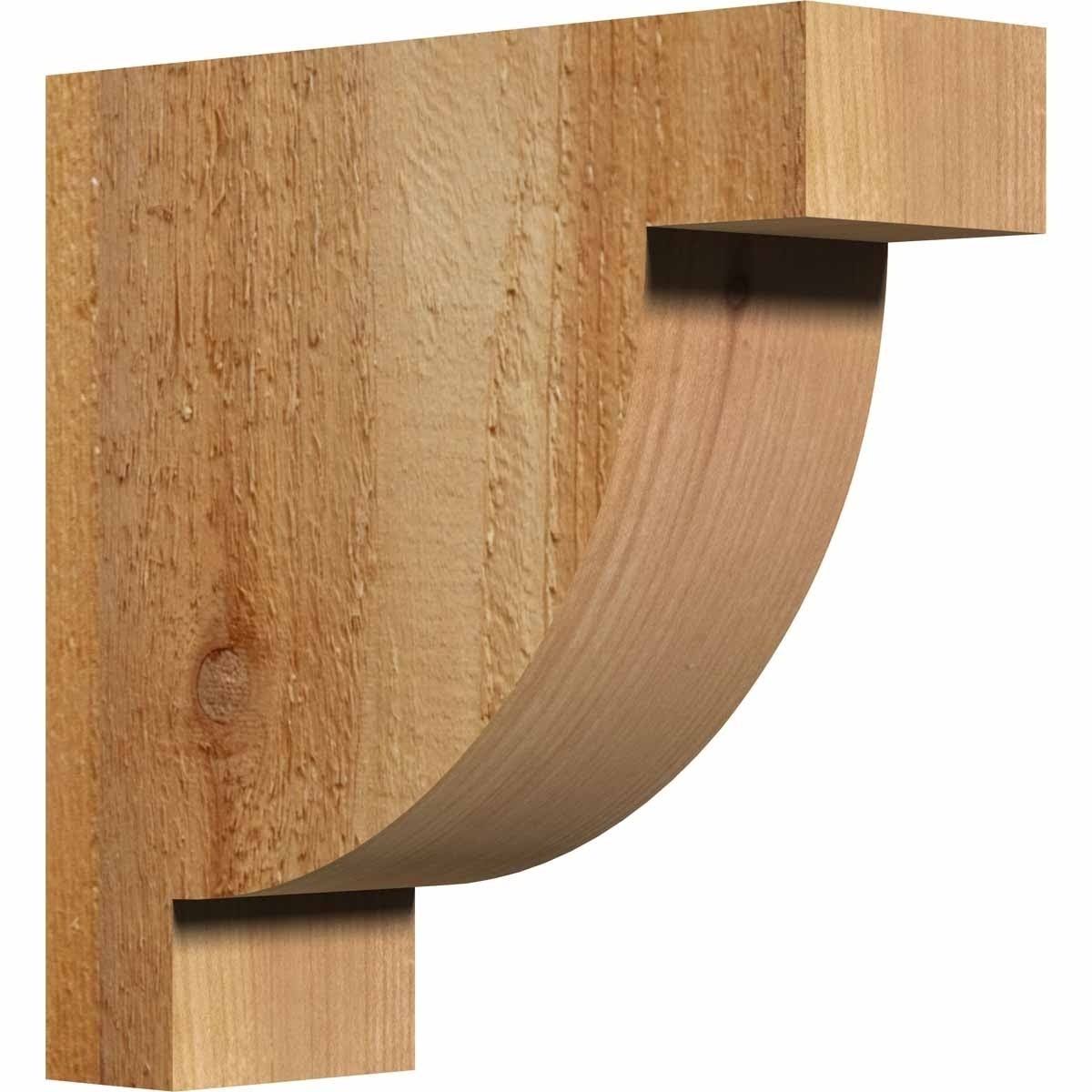 4x22W x 12x22D x 12x22H Alpine Rough Sawn Corbel, Western Red Cedar R505548