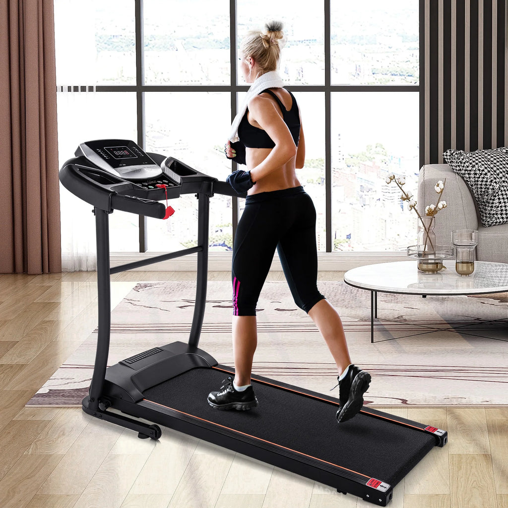 Folding Incline Treadmill Electric Running Machine 12 Preset Programs 3 Level Incline 500LBS Capacity V74339