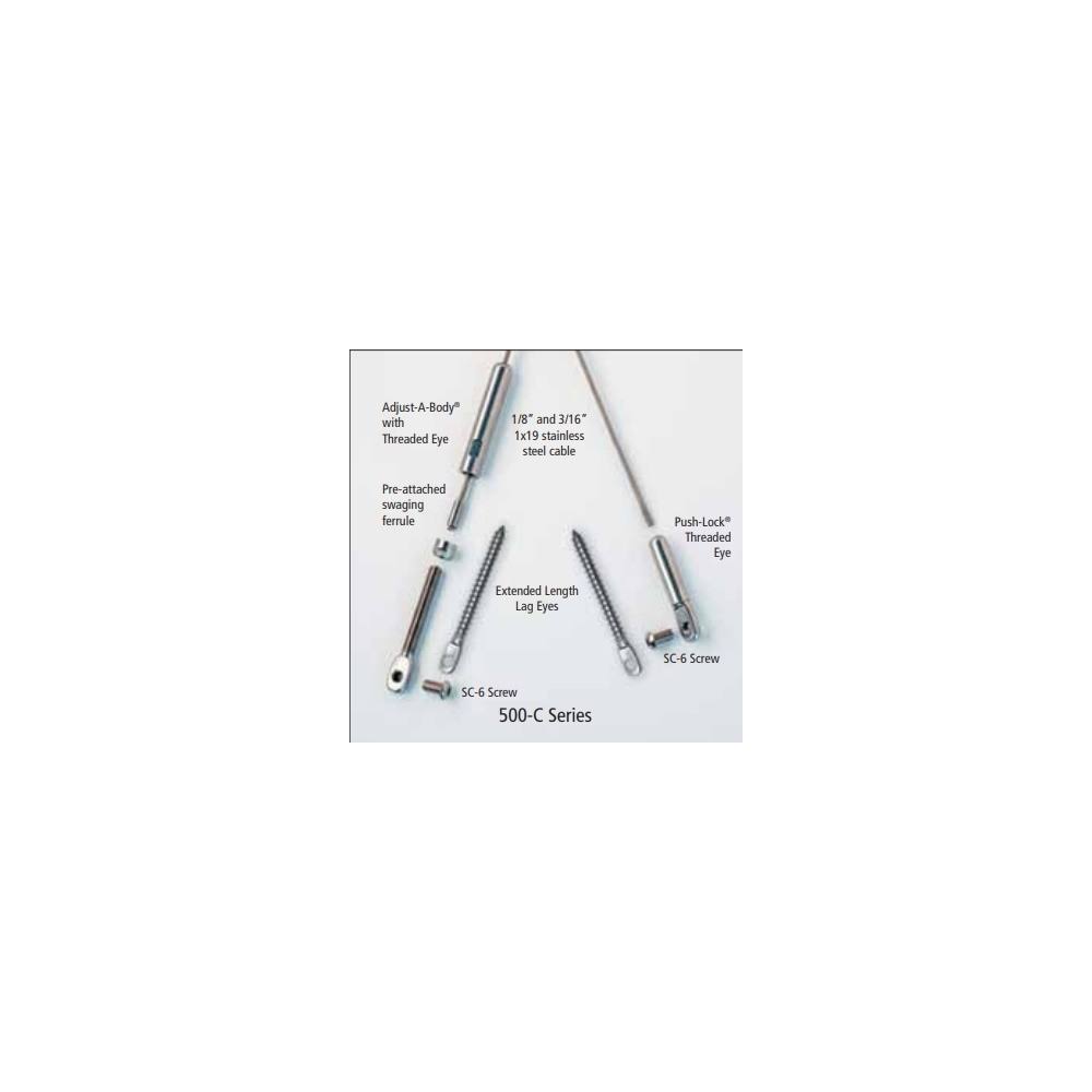 Stainless Steel Cable Railing for Wood Posts with Composite Sleeves C537